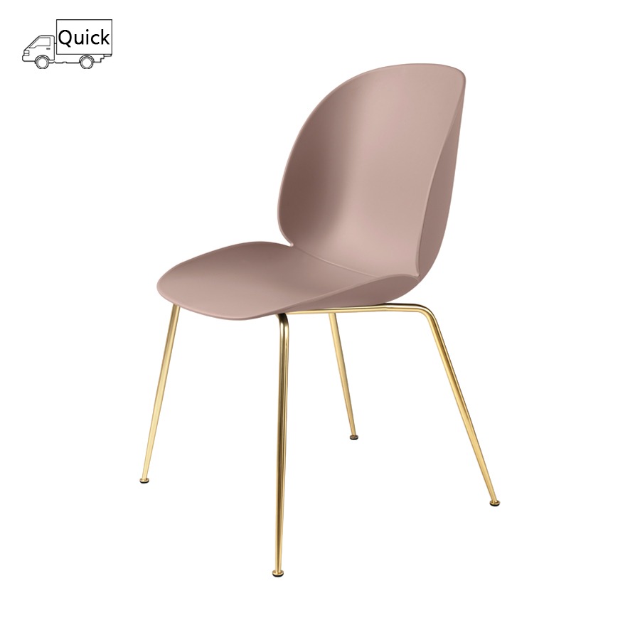 구비 비틀 다이닝 체어Beetle Dining Chair Brass Frame / Sweet Pink