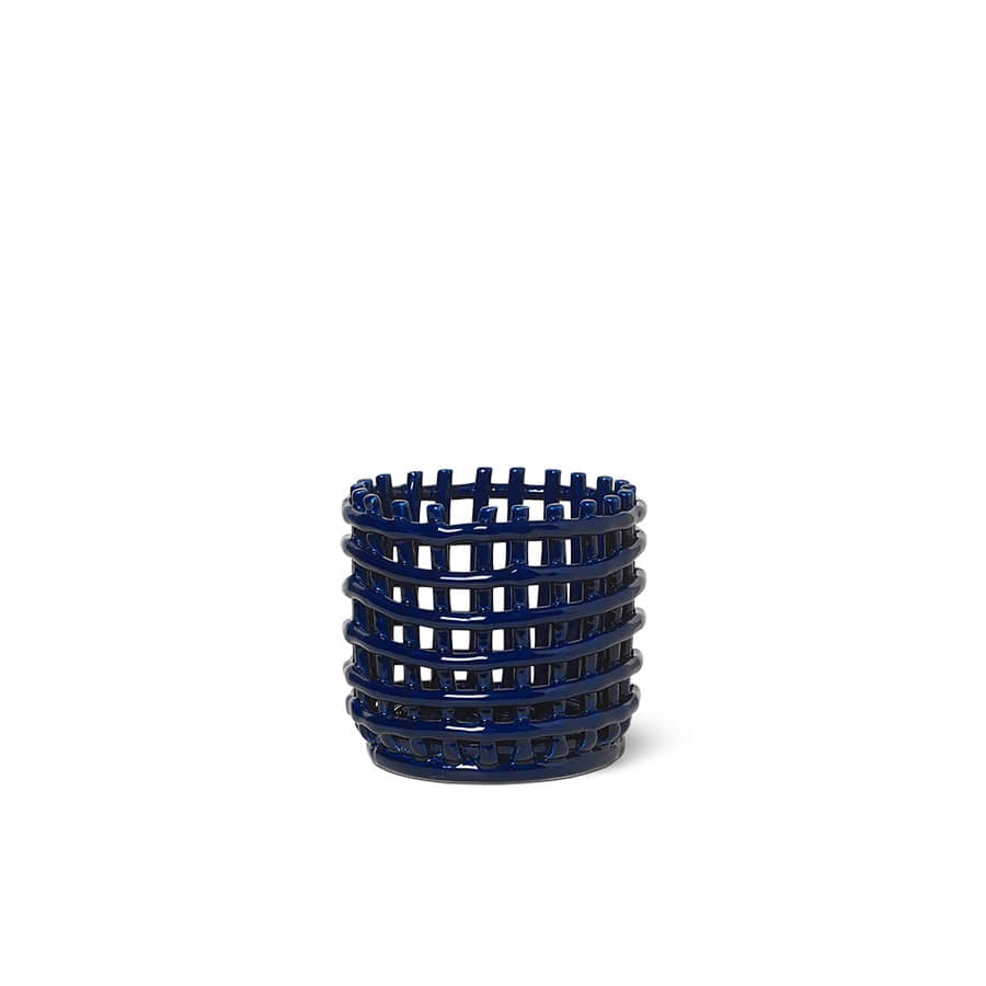 펌리빙 세라믹 바스켓 Ceramic Basket Small Blue