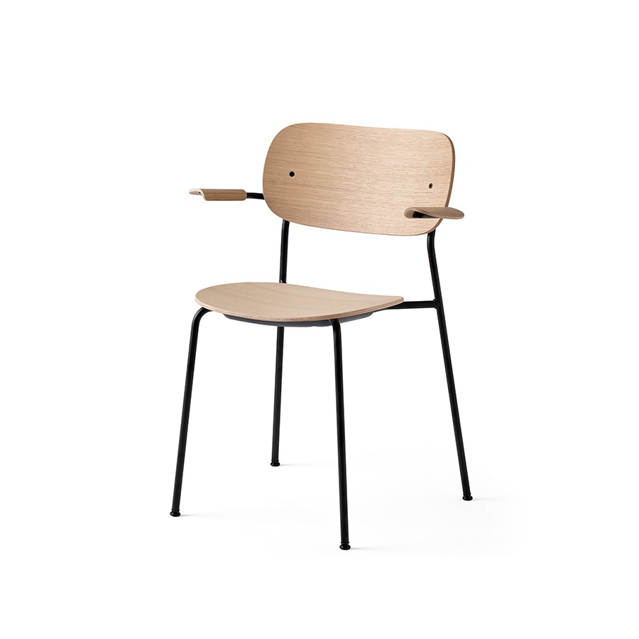 메누 코 체어 W 암레스트Co Chair w Armrest Black / Natural Oak