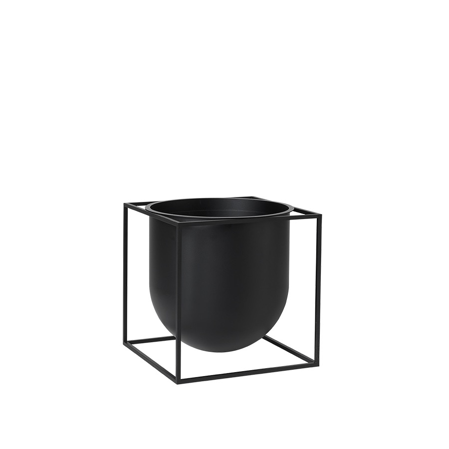 바이라센 쿠부스 플라워팟 베이스 23 Kubus Flowerpot Vase 23 Black
