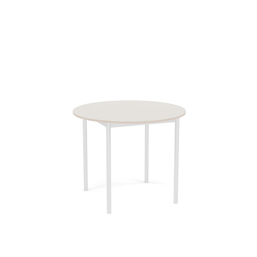 무토 베이스 테이블 Base Table Round ∅90 White