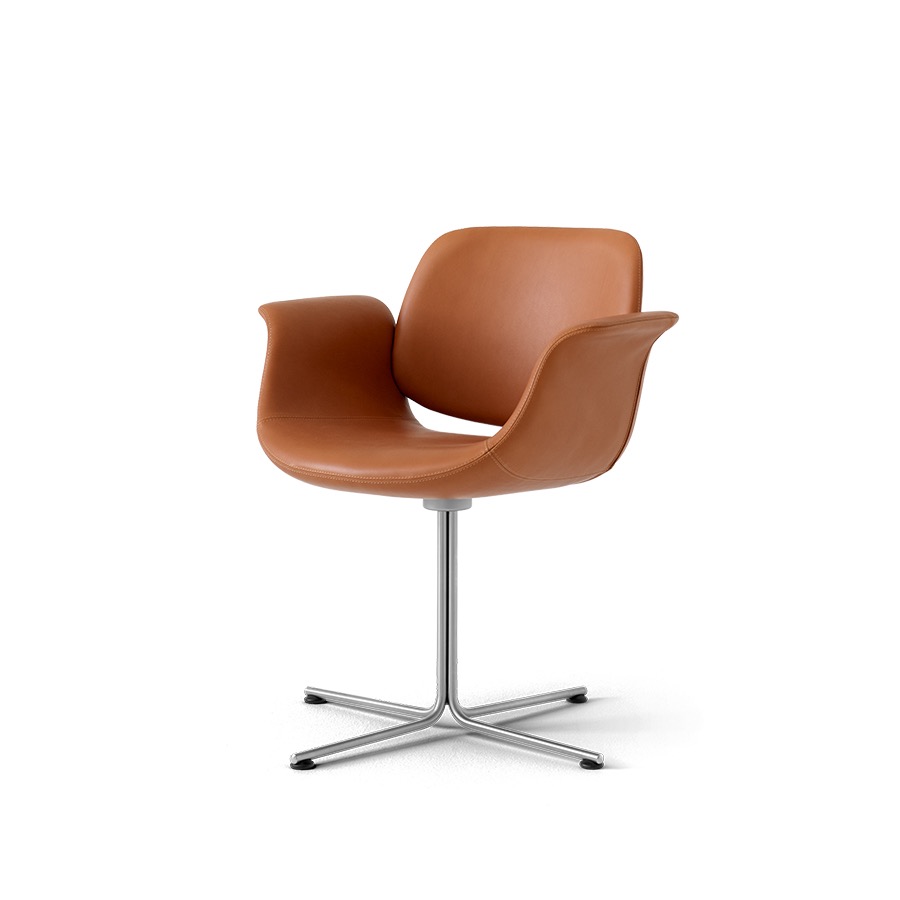 프레데리시아 플라밍고 체어 Flamingo Chair Stainless steel / Trace Cognac