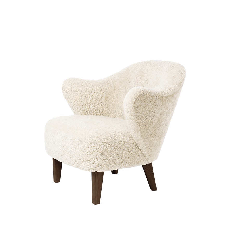 오도 코펜하겐 잉게보그 라운지 체어 Ingeborg Lounge Chair Smoked Oak / Sheepskin, Off White