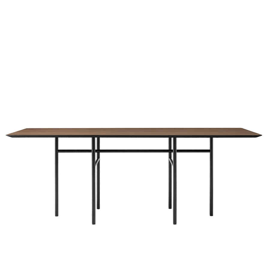 오도 코펜하겐 스네어가드 다이닝 테이블 Snaregade Dining Table Rectangular Black Steel / Dark Stained Oak