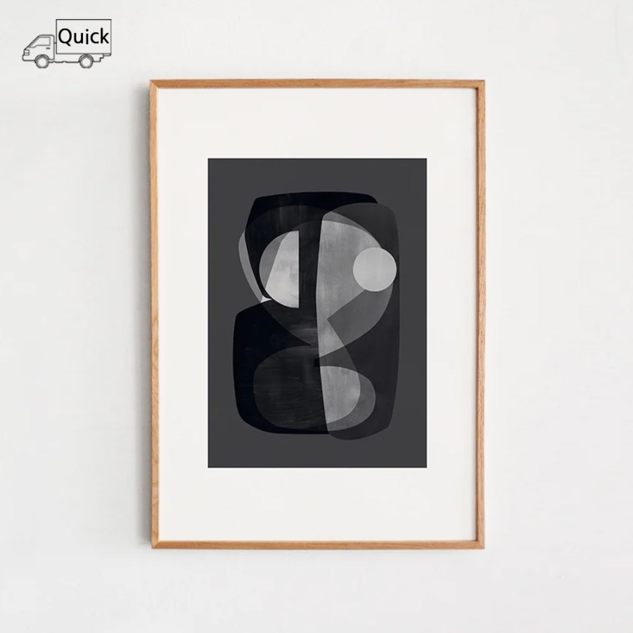 The Classic Collection Abstract construction Wood Frame, 500 x 700