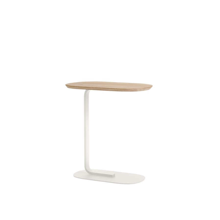 무토 릴레이트 사이드 테이블 Relate Side Table 2sizes Solid Oak/Off-White