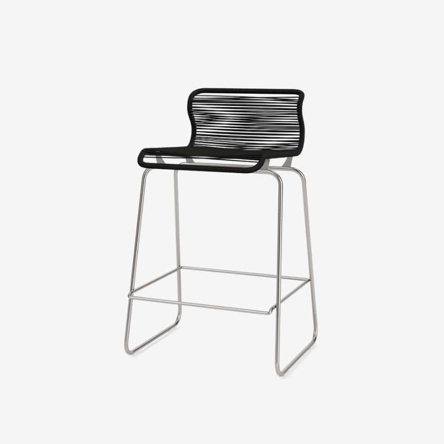 몬타나 팬톤 원 키친 체어 Panton One Kitchen Chair Stainless / Paper Black
