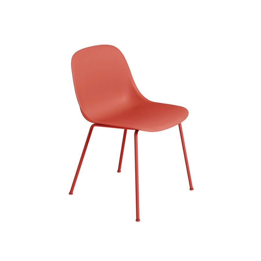 무토 화이버 사이드 체어 튜브 Fiber Side Chair Tube Dusty Red