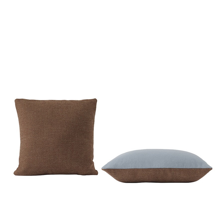 무토 밍글 쿠션 Mingle Cushion 45 x 45 Copper Brown / Light Blue