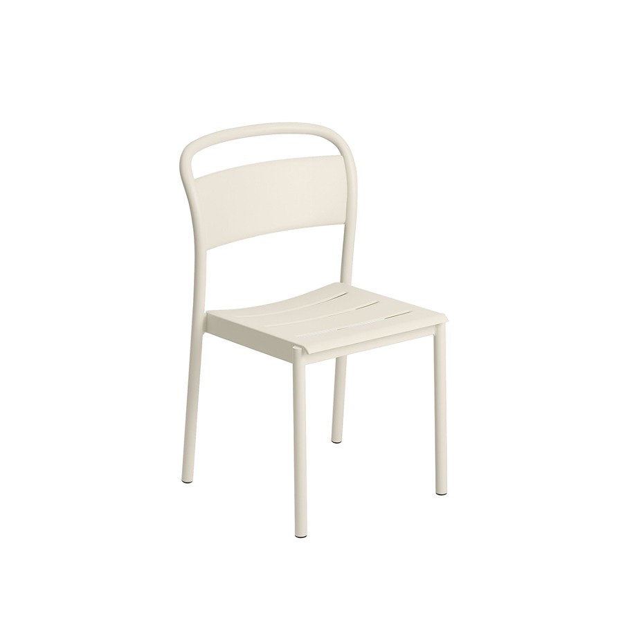 무토 리니어 스틸 사이드 체어 Linear Steel Side Chair Off-White