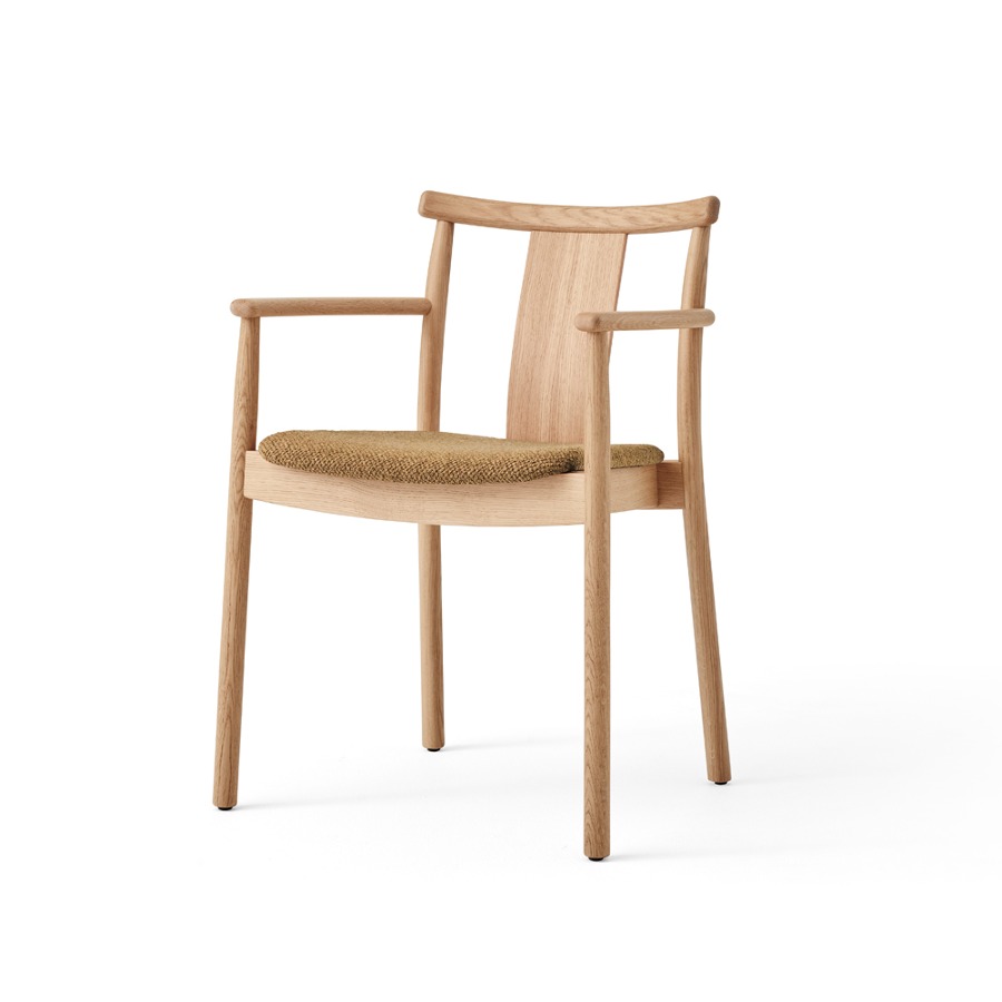 오도 코펜하겐 메르커 다이닝 체어 Merkur Dining Chair w Armrest Seat Upholstered, Oak / Boucle 6