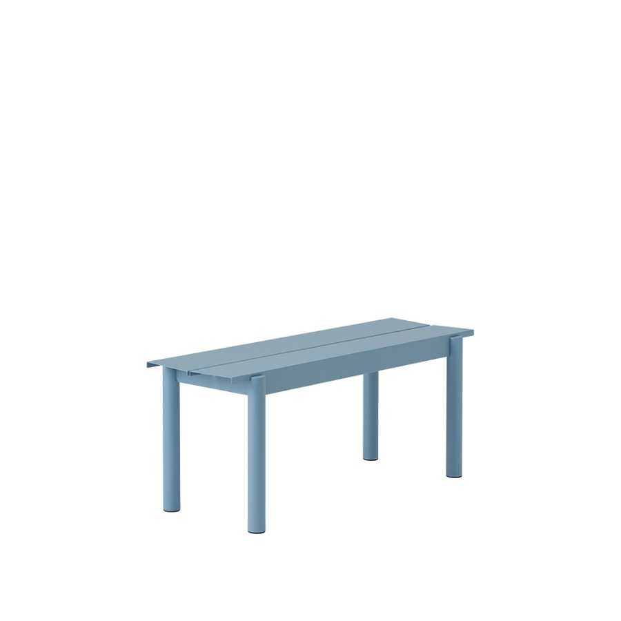 무토 리니어 스틸 벤치 Linear Steel Bench 2sizes, Pale Blue