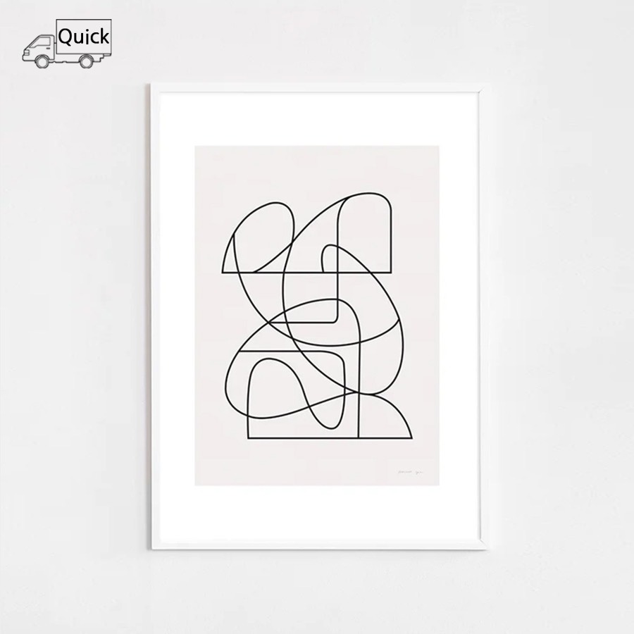 Lineare Lines White Frame, 500 x 700