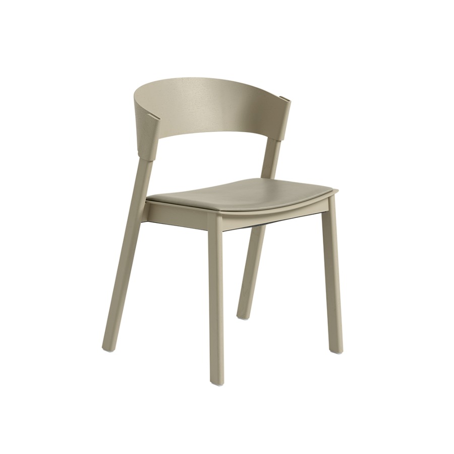 무토 커버 체어 Cover Chair Dark Beige/Refine Leather Stone