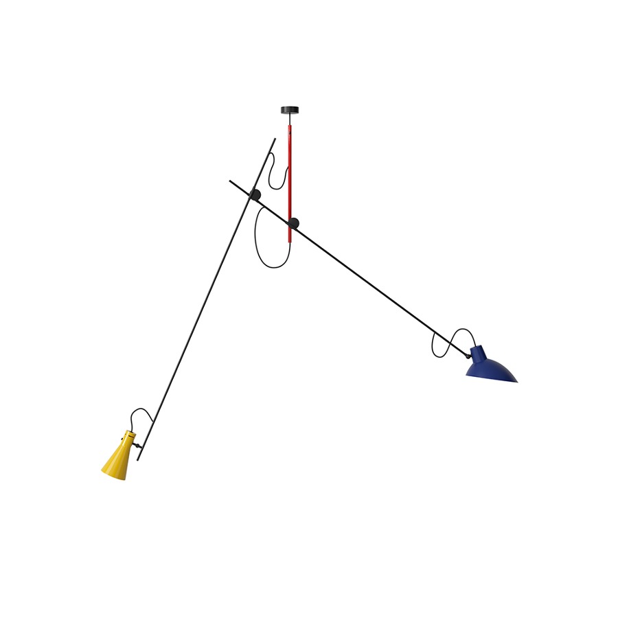 아스텝 신콴타 서스펜션 램프 VV Cinquanta Suspension Lamp Mondrian/Blue/Yellow